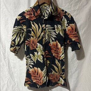 Koa Road Tropical Leaf Print Men's Shirt
